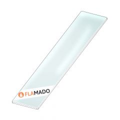Glaskeramik Kaminscheibe 420x165x4mm » passend für Wiking** | Sichtscheibe | Kamin Ersatzteil