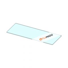 Glaskeramik Kaminscheibe 485x184x4mm » passend für Panadero** | Sichtscheibe | Kamin Ersatzteil