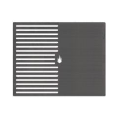 Kombi Grillrost & Grillplatte 40,6 x 49,5 cm passend für Justus ** Schamotte-Shop.de