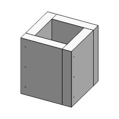 Leichtbauschornstein 250 mm Länge, Ø 80 bis 350 mm, Rohrstärke 0,5 bis 0,8 mm
