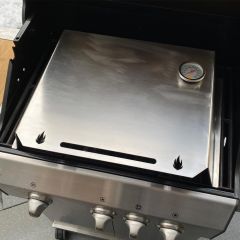 Pizzaaufsatz 53 x 35 cm inkl. Thermometer für den Grill