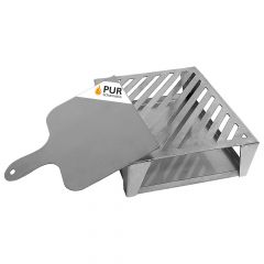 PUR Schamotte Pizzaofen Zubehör Set 28cm, Grillrost + Backblech + Pizzaschieber, schamotte-shop.de