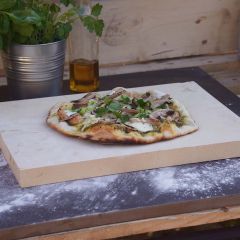 Pizzastein 40 x 30 x 2 cm ✓ lebensmittelecht ✓ PUR Schamotte ✓ Schamotte-Shop.de