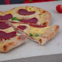 Pizzastein 40 x 30 x 3 cm  lebensmittelecht  PUR Schamotte  Schamotte-Shop.de