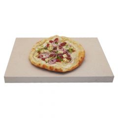 Pizzastein 40 x 30 x 3 cm  lebensmittelecht  PUR Schamotte  Schamotte-Shop.de