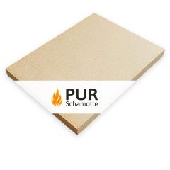 Pizzastein Grill 40 x 30 x 3 cm | lebensmittelecht | PUR Schamotte | Schamotte-Shop.de