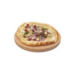 Pizzastein rund Ø 19 x 2,5 cm lebensmittelecht  PUR Schamotte  Schamotte-Shop.de