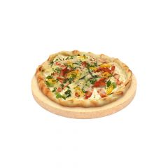 Pizzastein rund Ø 19 x 2 cm lebensmittelecht  PUR Schamotte  Schamotte-Shop.de