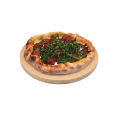 Pizzastein rund Ø 24 x 2 cm lebensmittelecht  PUR Schamotte  Schamotte-Shop.de