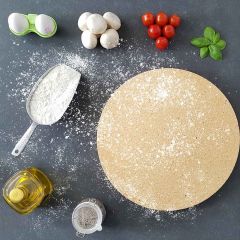 Pizzastein rund Ø 29 x 3 cm für den Grill  lebensmittelecht  PUR Schamotte  Schamotte-Shop.de