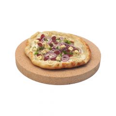 Pizzastein rund Ø 31 x 3 cm| lebensmittelecht | PUR Schamotte | Schamotte-Shop.de