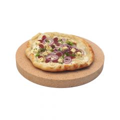 Pizzastein rund Ø 31 x 3 cm lebensmittelecht  PUR Schamotte  Schamotte-Shop.de