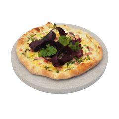 Pizzastein rund Ø 39 x 2 cm Keramik  lebensmittelecht  PUR Schamotte  Schamotte-Shop.de