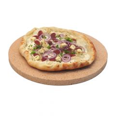 Pizzastein rund Ø 39 x 2 cm| lebensmittelecht | PUR Schamotte | Schamotte-Shop.de