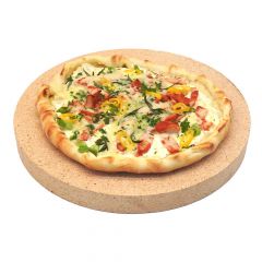 Pizzastein rund Ø 44 x 4 cm| lebensmittelecht | PUR Schamotte | Schamotte-Shop.de