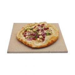 Profi Pizzastein 35 x 35 x 2 cm | lebensmittelecht | PUR Schamotte | Schamotte-Shop.de