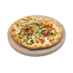 Profi Pizzastein rund Ø 34 x 2 cm aus Cordierit  lebensmittelecht  Schamotte-Shop.de