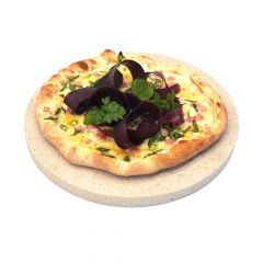 Profi Pizzastein rund Ø 39 x 2 cm aus Cordierit  lebensmittelecht  Schamotte-Shop.de