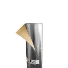 Glasfasergewebe beschichtet mit Aluminiumfolie und selbstklebend | Bestellung pro 1qm | Schamotte-Shop.de