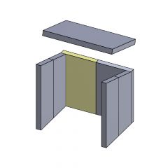 Rückwandstein | Feuerraumauskleidung | PUR Schamotte | Schamotte-Shop.de