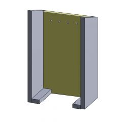 Rückwandstein 505x310x25mm (Vermiculite) passend für Jydepejsen DK Flame Turbo**