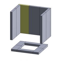 Wandstein/Rückwandstein | Feuerraumauskleidung | Hark** | Schamotte-Shop.de