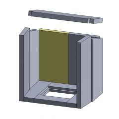 Rückwandstein rechts /links | Feuerraumauskleidung | Hark ** | Schamotte-Shop.de