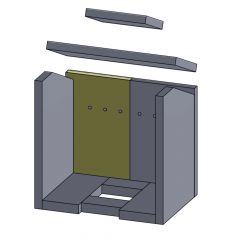 Rückwandstein links Justus Hamar** | Feuerraumauskleidung | Schamotte-Shop.de