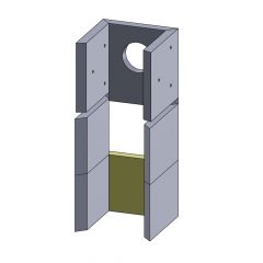 Wandstein - Rückwandstein | Techfire** | Feuerraumauskleidung | Schamotte-Shop.de