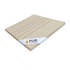 Rillenplatte 4 Rillen (Schamotte) 400x400x30mm