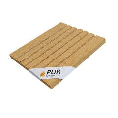 Rillenplatte 6 Rillen (Schamotte) 400x400x30mm