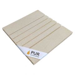 Rillenplatte 5 Rillen (Schamotte) 500x500x30mm