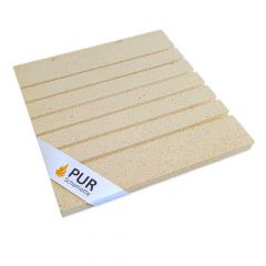Rillenplatte 6 Rillen (Schamotte) 500x500x30mm