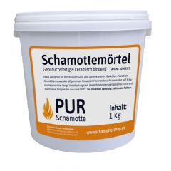 Schamottemörtel 1kg Eimer | PUR Schamotte | Schamotte-Shop.de