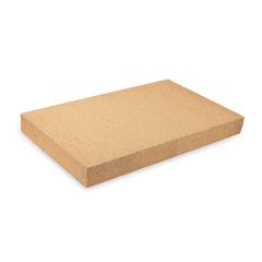 Schamotteplatte 400 x 250 x 40 mm feuerfest Schamottstein Ofenstein aus Schamott | schamotte-shop.de