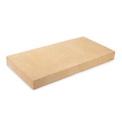 Schamotteplatte - 1 Stück, A35t - Größe 500x250x60 mm - PUR Schamotte