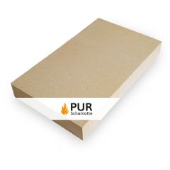 Schamotteplatte 500 x 300 x 64 mm Menge 4 feuerfest Schamottstein Ofenstein aus Schamott | schamotte-shop.dea
