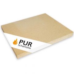 Schamotteplatte 500x400x40mm 4 Stück | PUR Schamotte | Schamotte-Shop.de