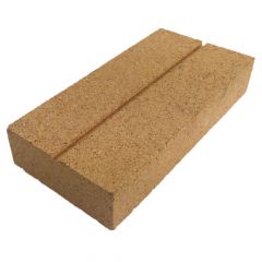 Schamotte Rillenstein | Schamotte Formstein - Formteil | PUR Schamotte | Schamotte-Shop.de