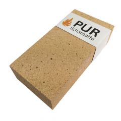 Schamottstein NF2 - 250x124x64mm | PUR Schamotte | Schamotte-Shop.de