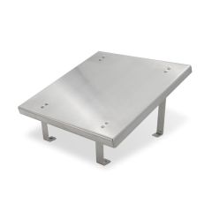 Schräge Kaminhaube aus Edelstahl in verschiedenen Größen Schamotte-Shop.de