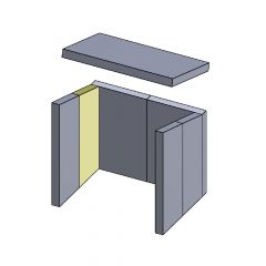 Wandstein | Feuerraumauskleidung | PUR Schamotte | Schamotte-Shop.de