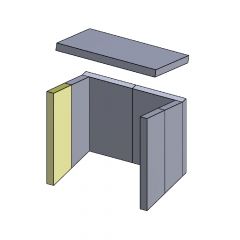 Wandstein | Feuerraumauskleidung | PUR Schamotte | Schamotte-Shop.de