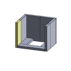 Wandstein vorne links 288x105x25mm | passend für Justus Vegas**