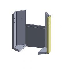 Wandstein vorne rechts Scan 39** | Feuerraumauskleidung | Schamotte-Shop.de