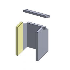 Wandstein | Feuerraumauskleidung | PUR Schamotte | Schamotte-Shop.de