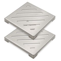 Topfuntersetzer mit Streifen im 2er Set Schamotte-Shop.de