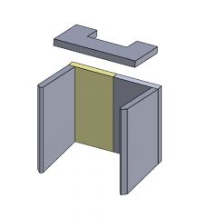 Rückwandstein | Feuerraumauskleidung | PUR Schamotte | Schamotte-Shop.de
