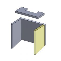 Wandstein | Feuerraumauskleidung | PUR Schamotte | Schamotte-Shop.de