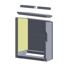 Wandstein hinten links Justus Austin 7B** | Feuerraumauskleidung | Schamotte-Shop.de